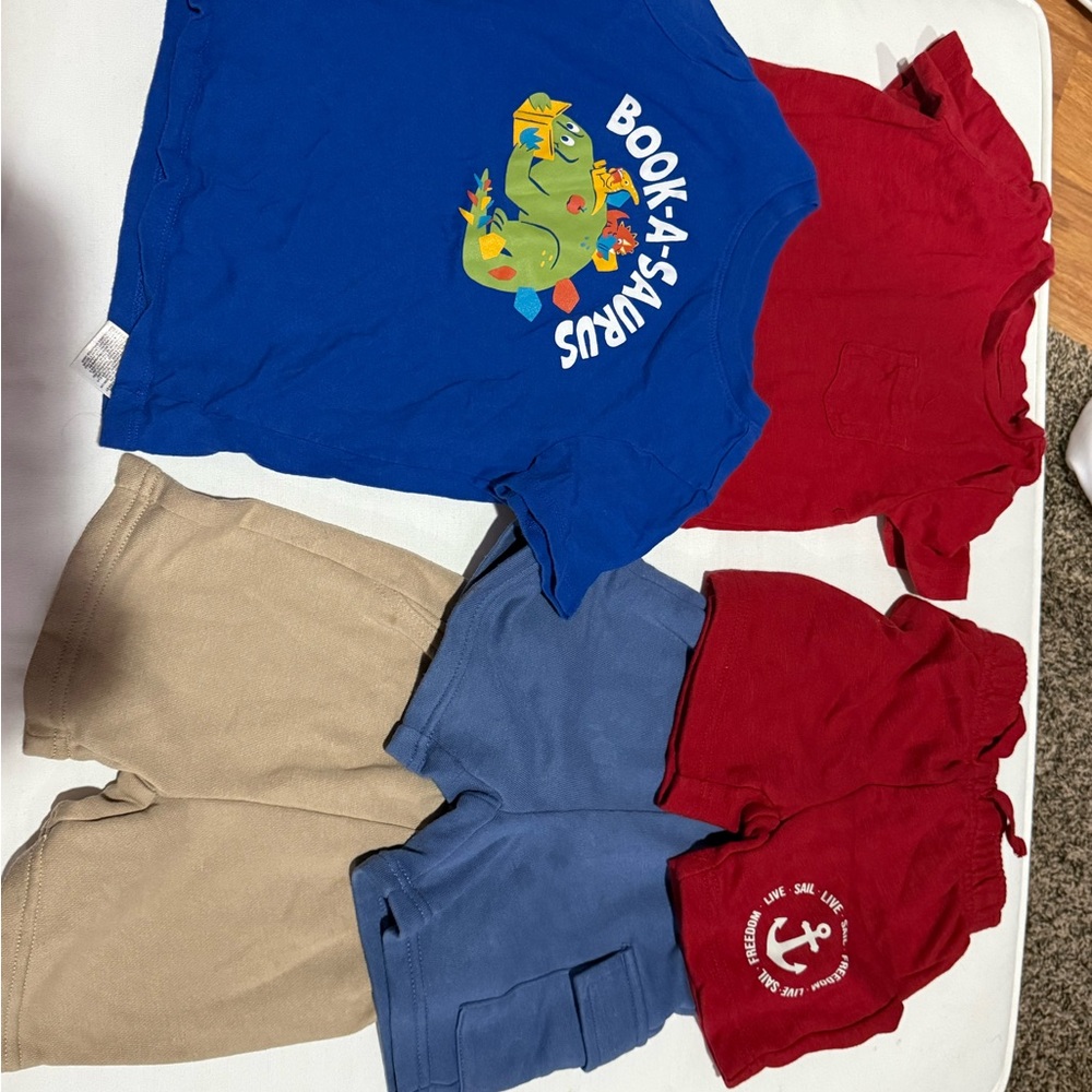 Colorful Kids' T-Shirt and Shorts Set